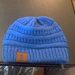 Super Star Women's Blue 100% Acrylic Beanie One Size NWOT